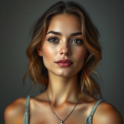 Book fotográfico de uma modelo em estüdio.
